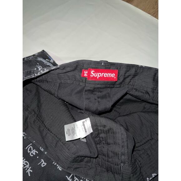 Supreme Gonz Poem Pin Up Girl Chino Work Pants - Picture 4 of 8
